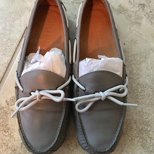 Cole Haan Men’s Leather Gray Boatshoe